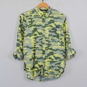 Calvin Klein Camo Button Up Top